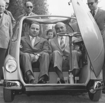 And this is the case of Renzo Rivolta too who in 1953 presented the Isetta